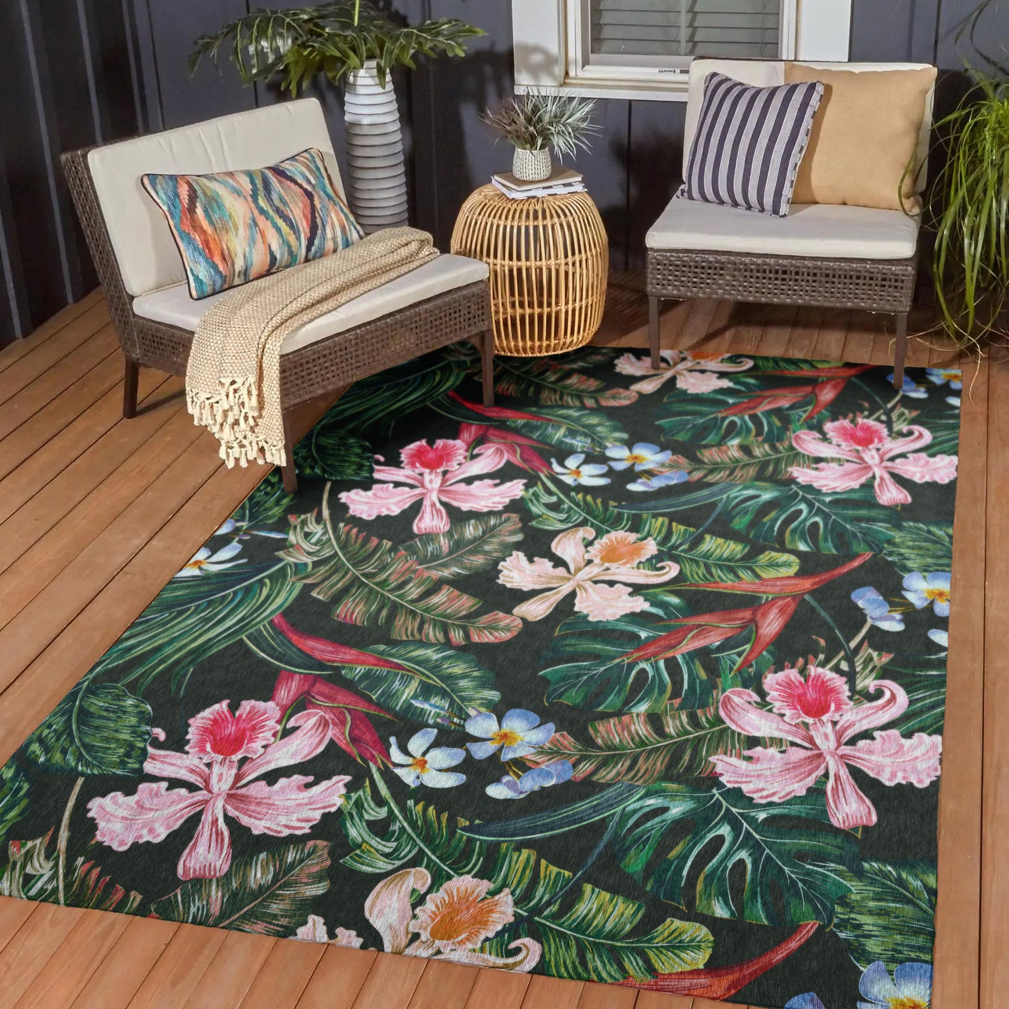 Dalyn Rugs Tropics Black Tropical