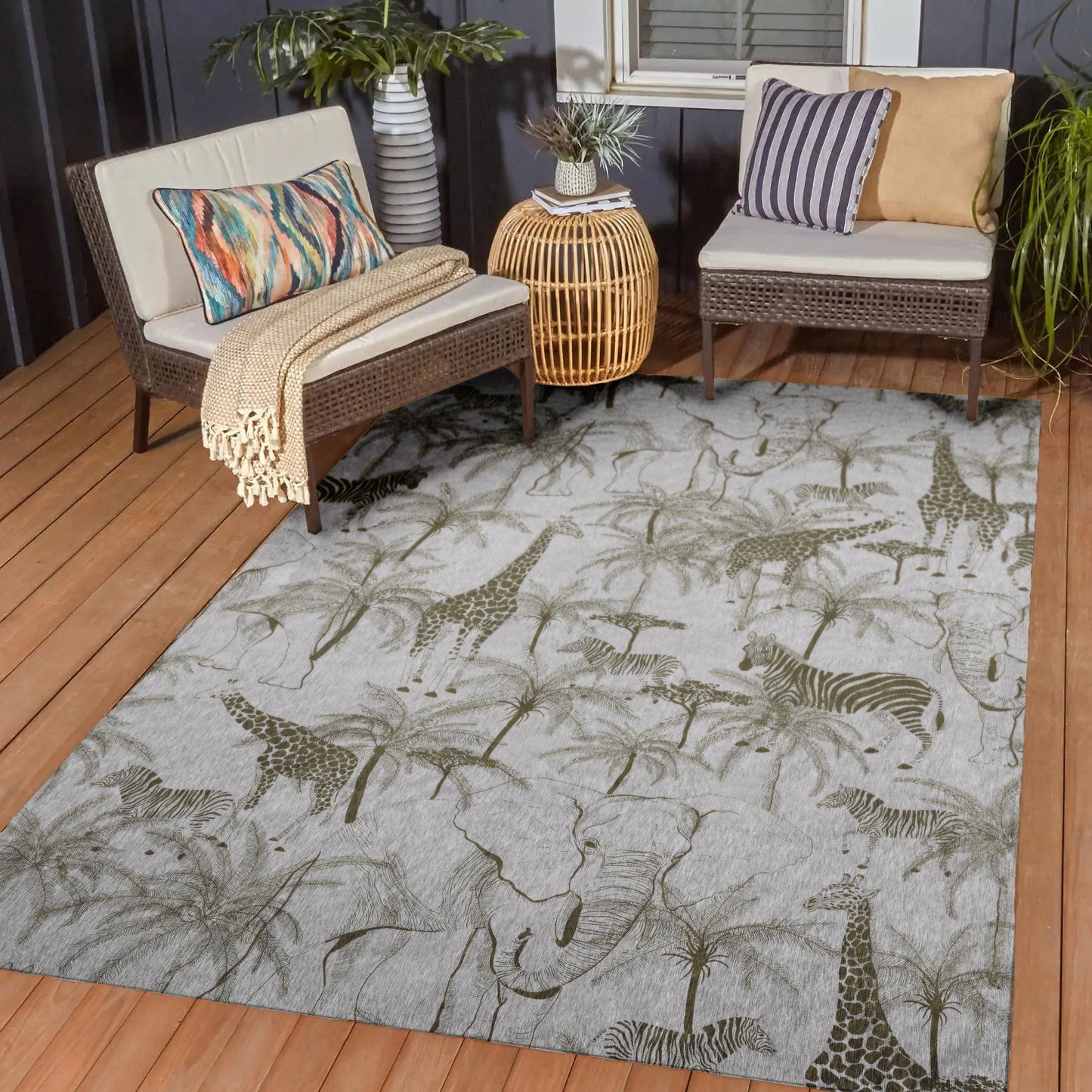 Dalyn Rugs Tropics Gray Tropical