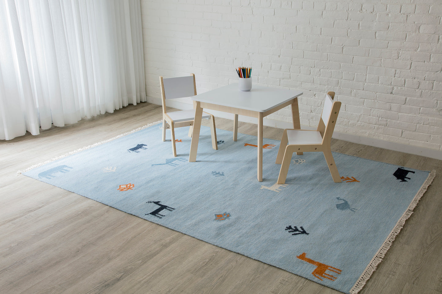 Erin Gates Thompson Blue Contemporary