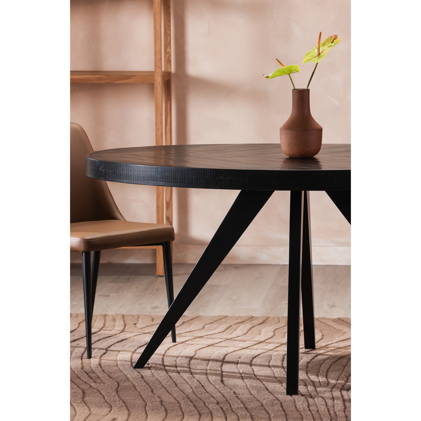 Moes Home Dining Tables Parq Black Rustic Furniture