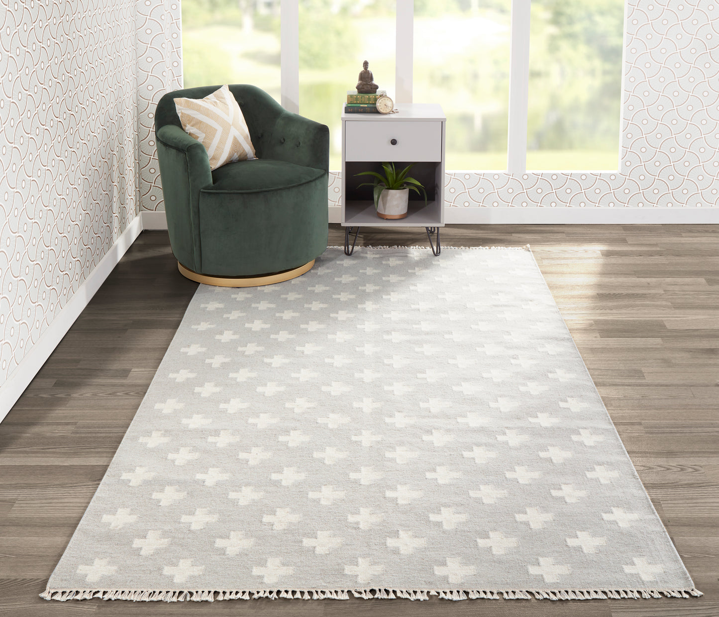 Novogratz Topanga Grey Contemporary