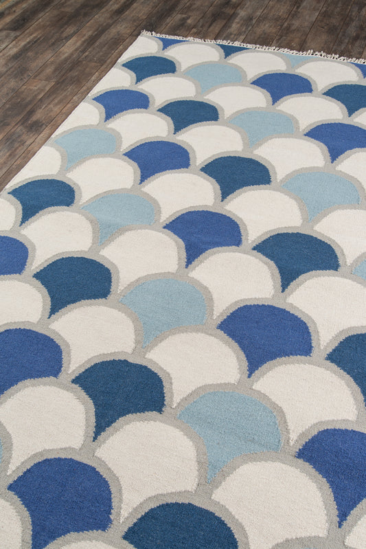 Novogratz Topanga Blue Contemporary