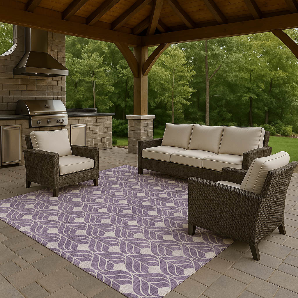 Dalyn Rugs The Reserve Plum Geometric