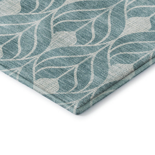 Dalyn Rugs The Reserve Teal Geometric