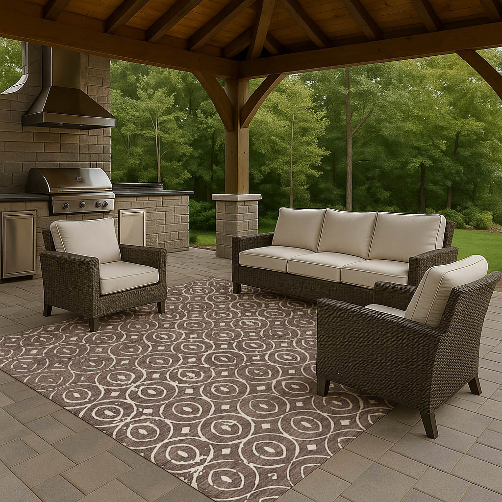 Dalyn Rugs The Reserve Brown Geometric