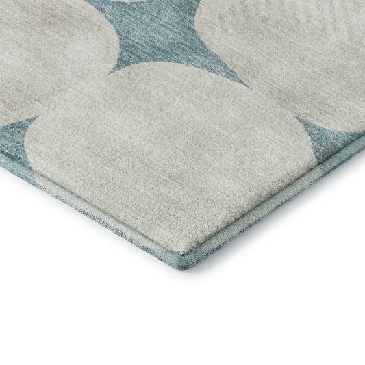 Dalyn Rugs The Reserve Teal Geometric