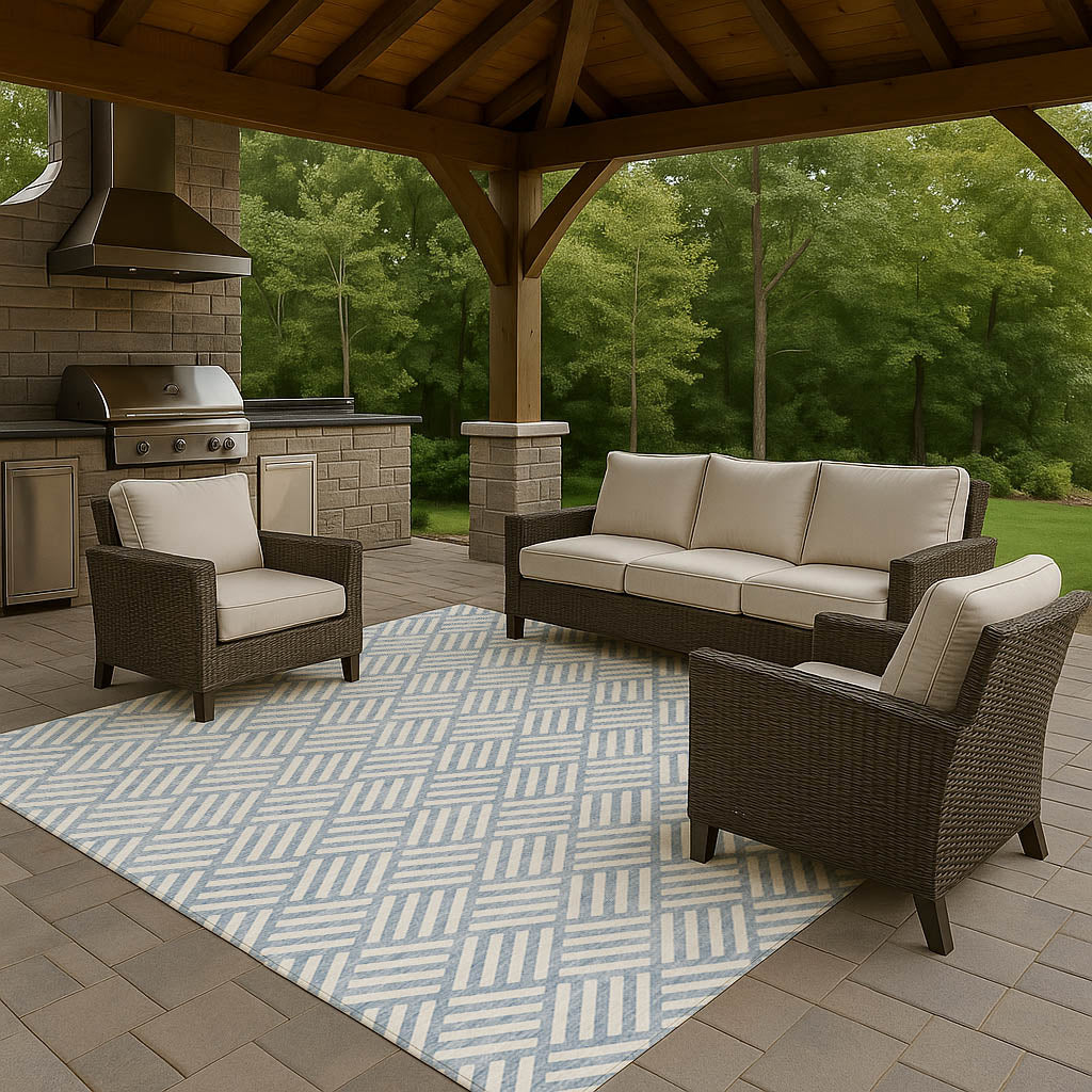 Dalyn Rugs The Reserve Denim Geometric