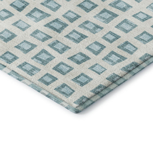 Dalyn Rugs The Reserve Teal Geometric