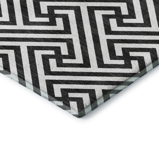 Dalyn Rugs The Reserve Black Geometric