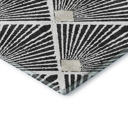 Dalyn Rugs The Reserve Black Geometric