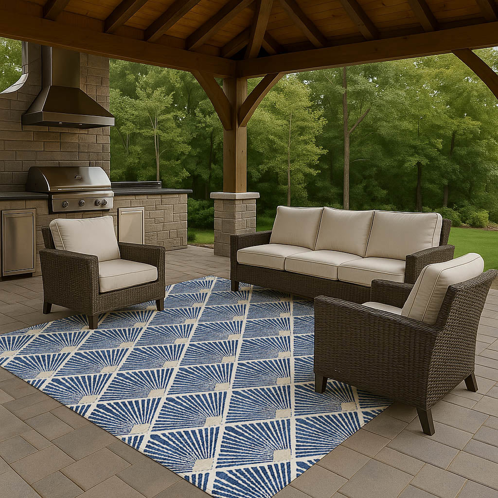 Dalyn Rugs The Reserve Navy Geometric