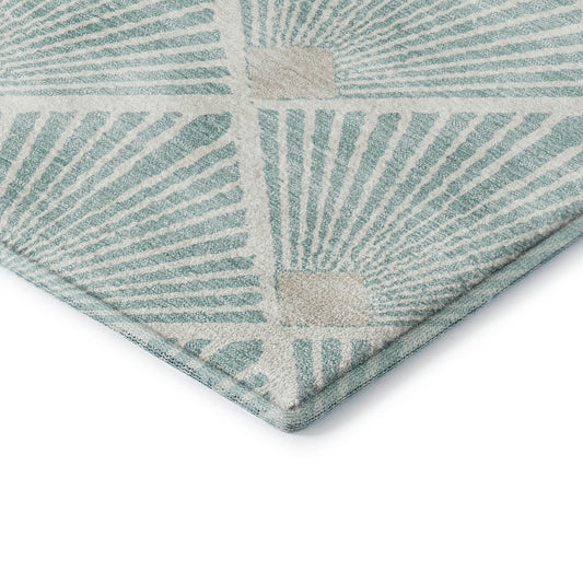 Dalyn Rugs The Reserve Seafoam Geometric