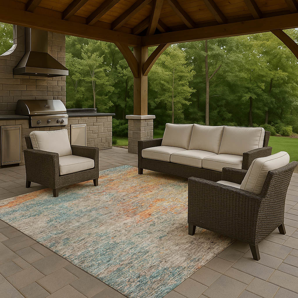 Dalyn Rugs Trevi Teal Transitional