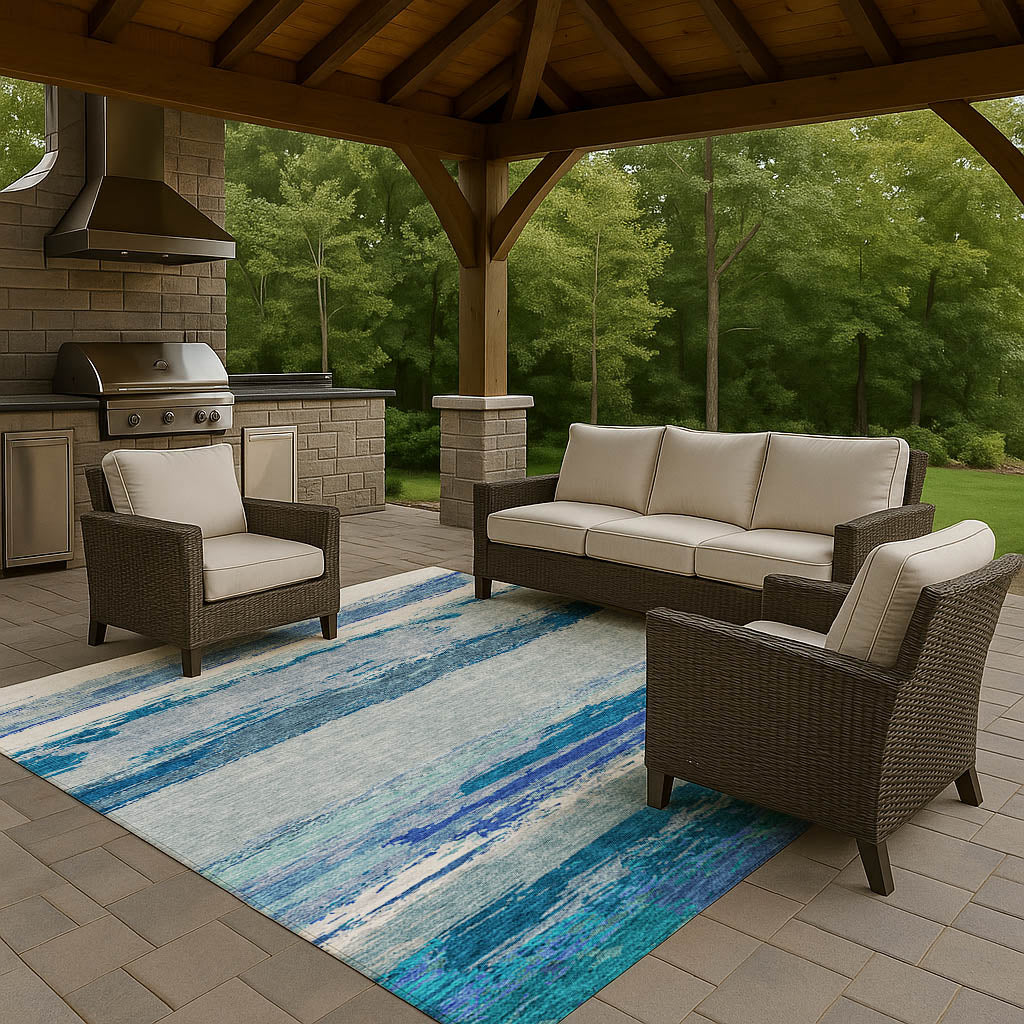 Dalyn Rugs Trevi Blue Transitional