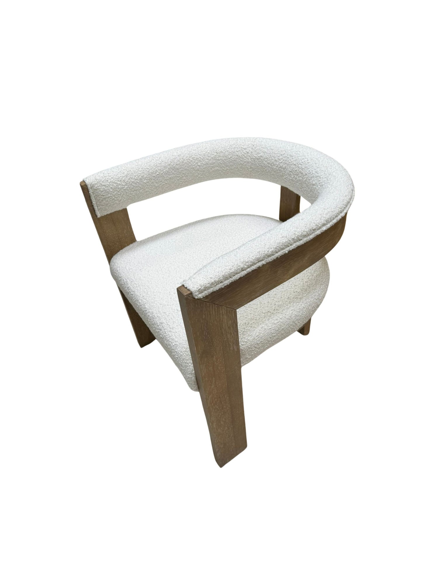 Eclectic Home Dining Chair Trident Ivory Arm Chair Furniture