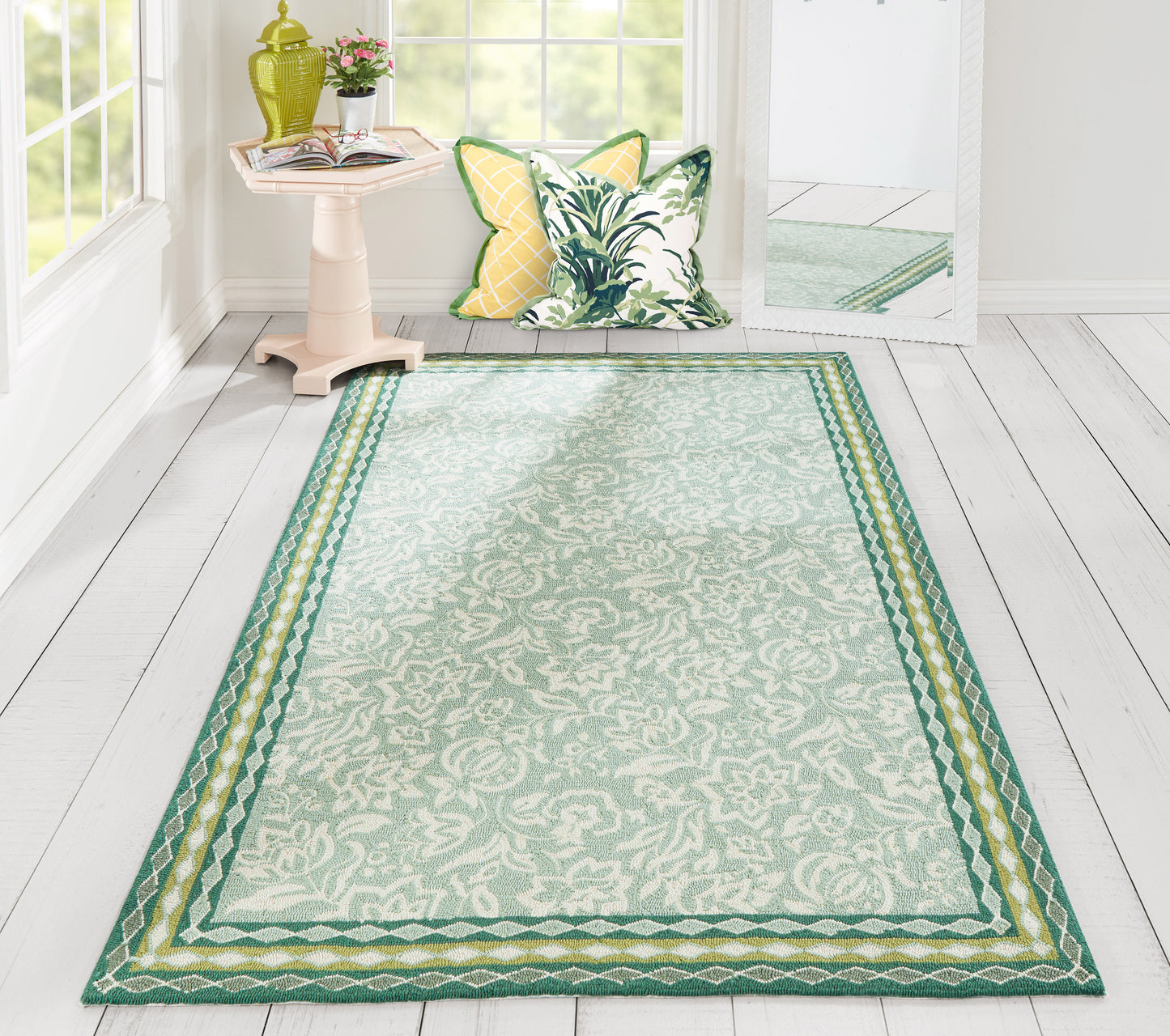 Madcap Cottage Under A Loggia Green Transitional