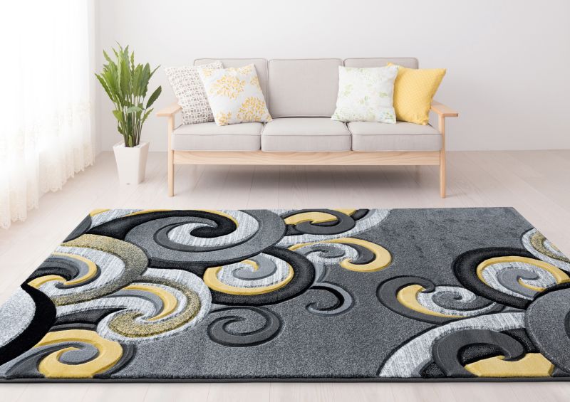 United Weavers Bristol Yellow Machine made Rug