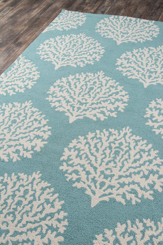 Momeni Veranda Aqua Contemporary