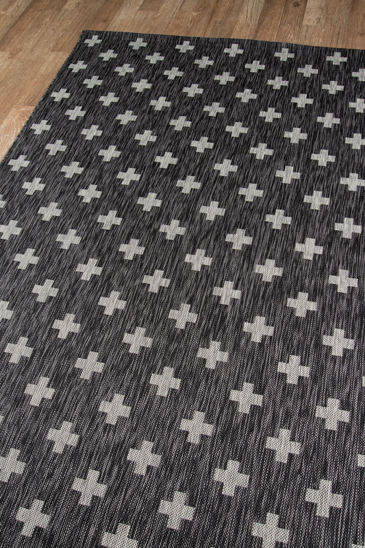 Novogratz Villa Charcoal Contemporary