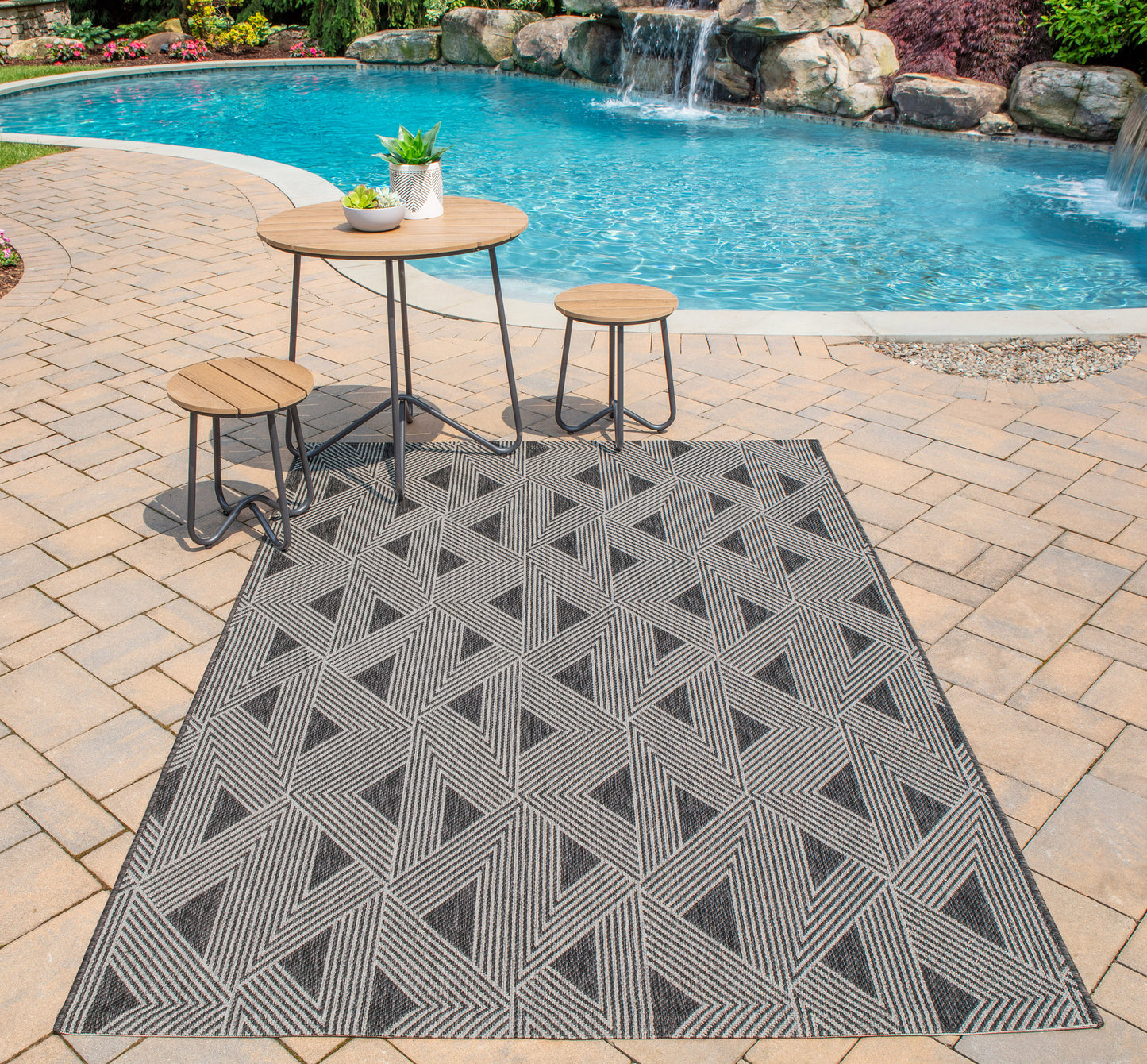Novogratz Villa Charcoal Contemporary
