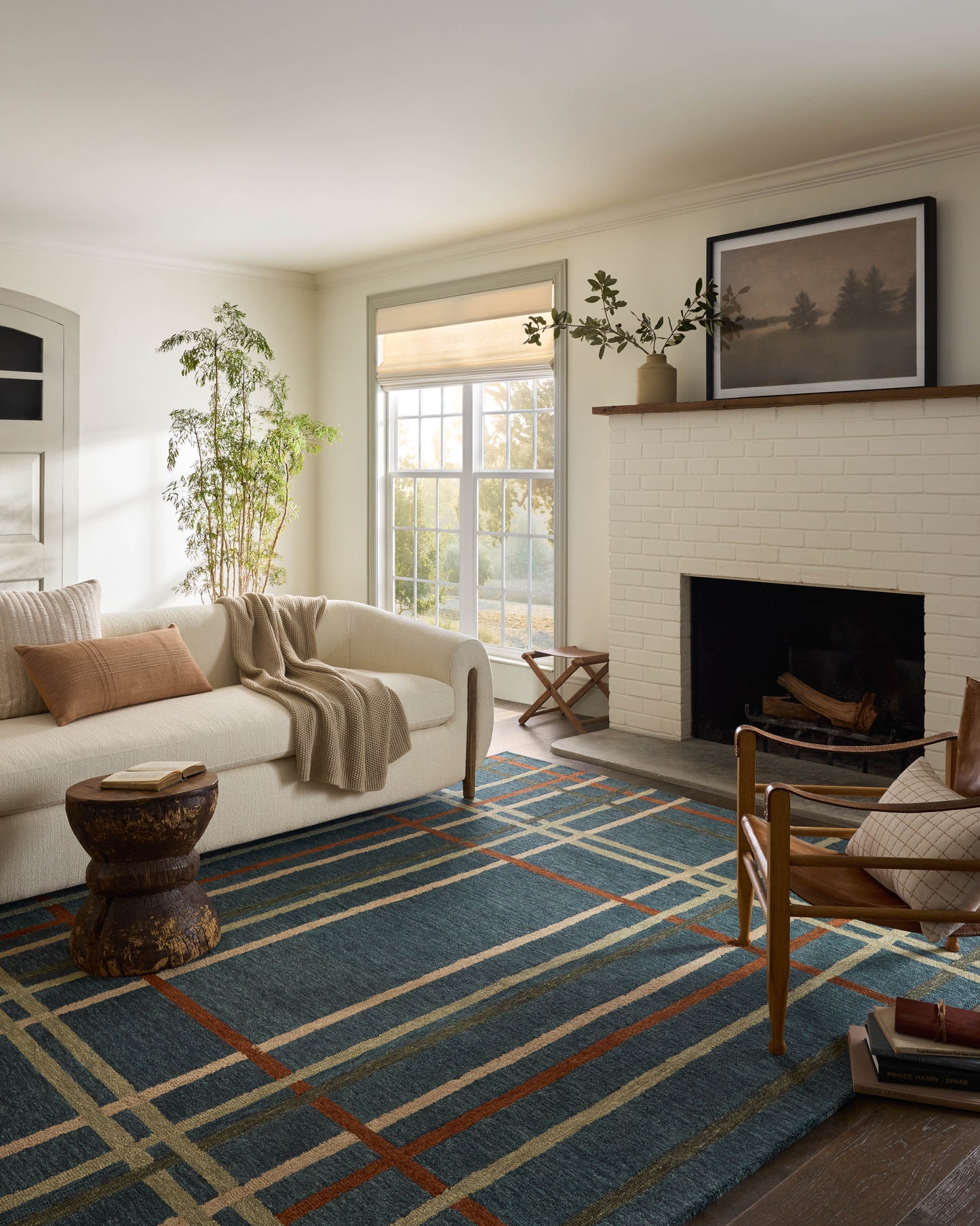 Magnolia Home by Joanna Gaines x Loloi Waylon Denim Multi Contemporary