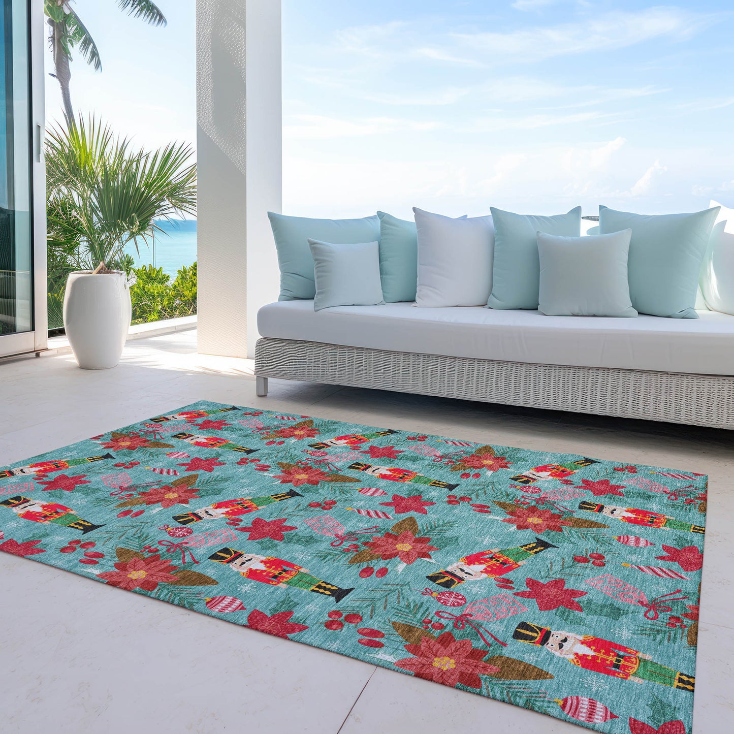 Dalyn Rugs Wonderland Teal Holiday