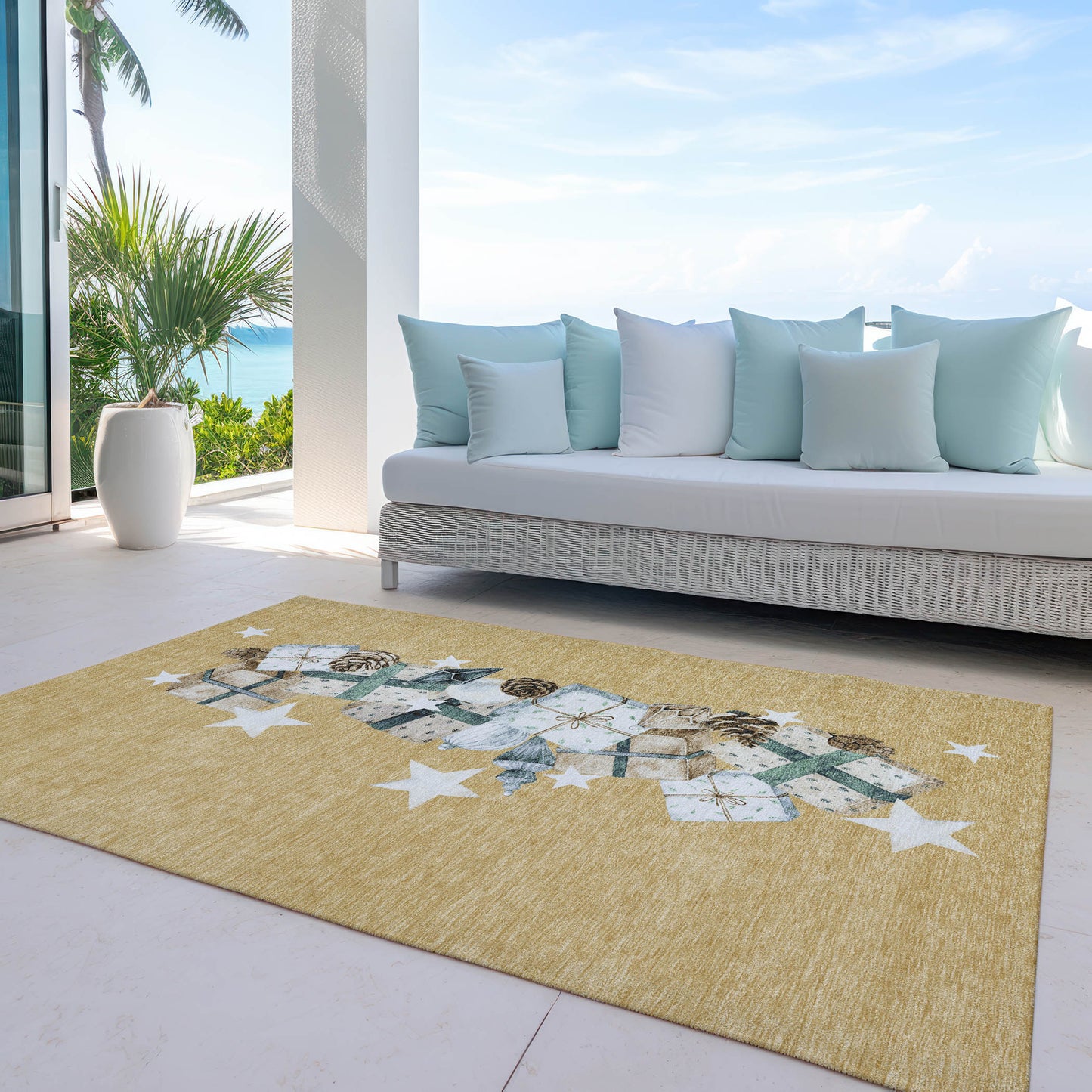 Dalyn Rugs Wonderland Gold Holiday