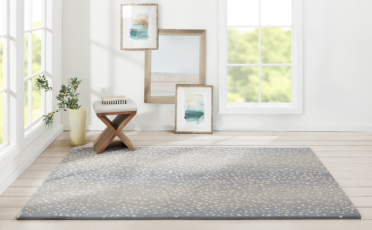 Erin Gates Woodland Blue Contemporary