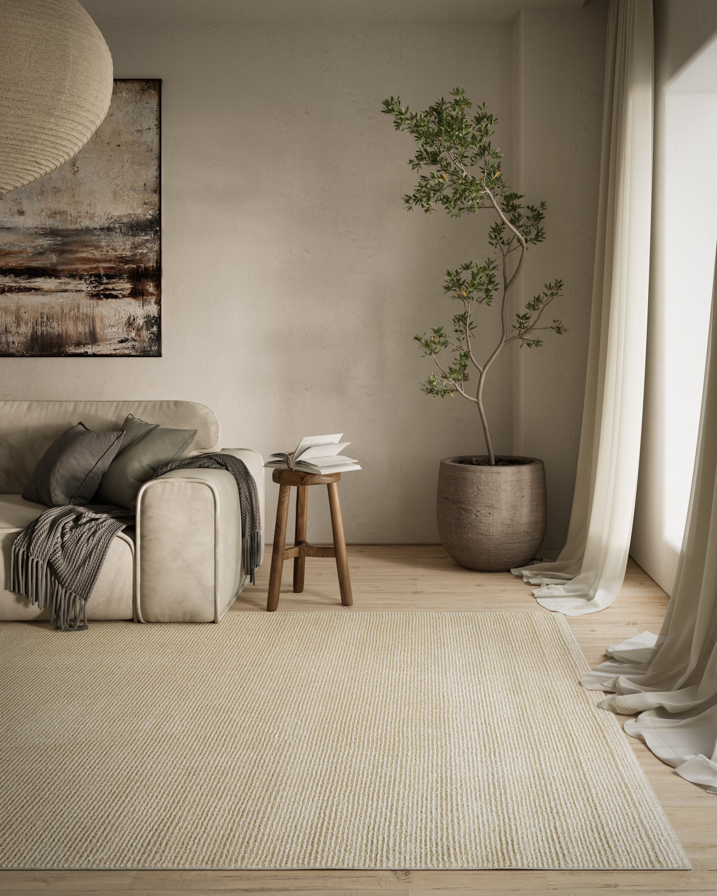 Momeni Wren Ivory Contemporary