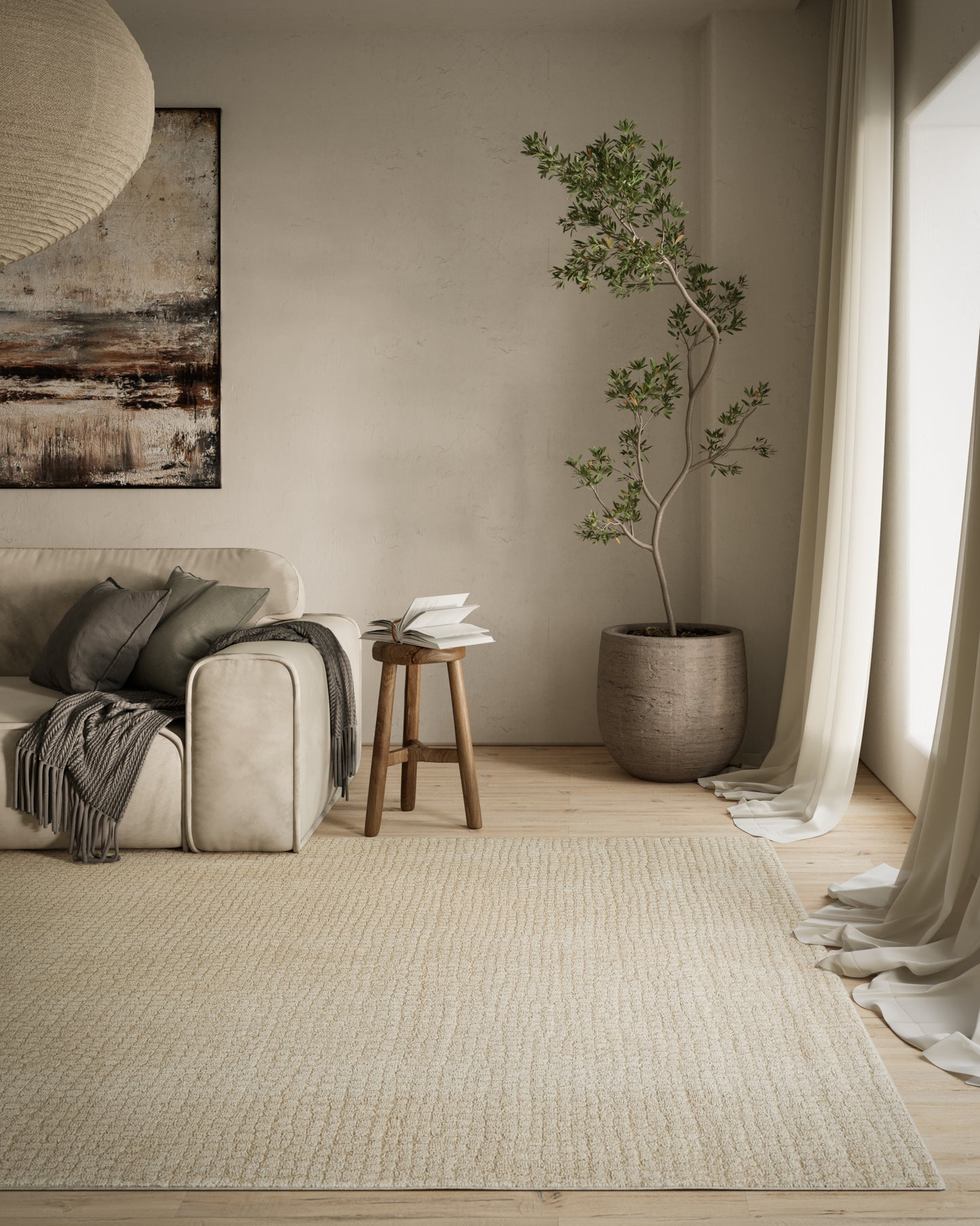 Momeni Wren Ivory Contemporary
