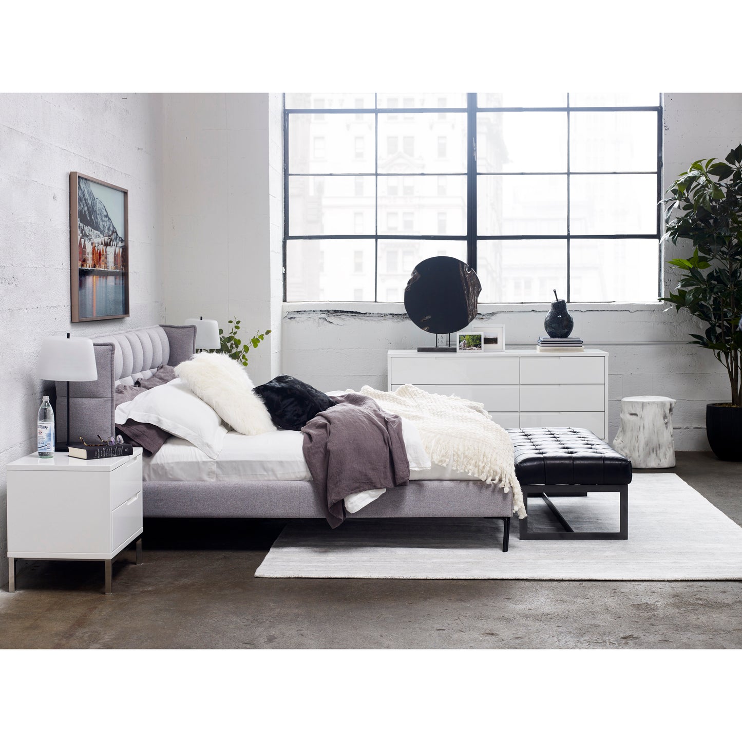 Moes Home Pillows LAMB White Furniture