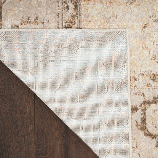 Nourison Home Astra Machine Washable Beige Traditional
