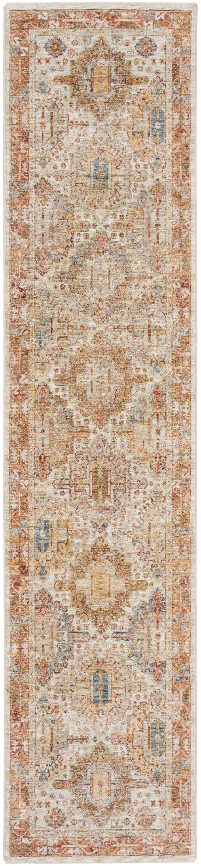 Nourison Home Sahar SHR01 Ivory Multicolor Traditional Power-loomed Rug