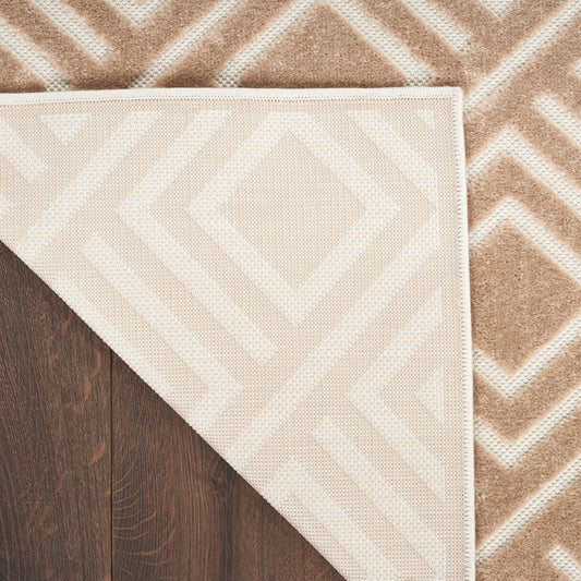 Nourison Home Care Free Brown Contemporary