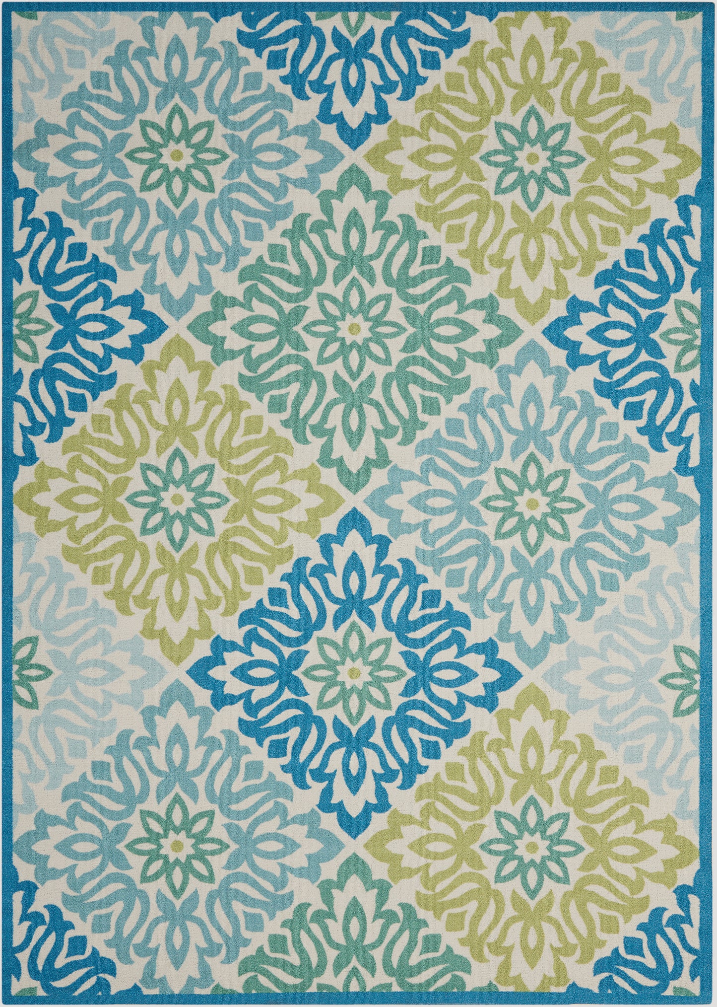 Waverly Sun N Shade SND23 Marine Transitional Power-Loomed Rug