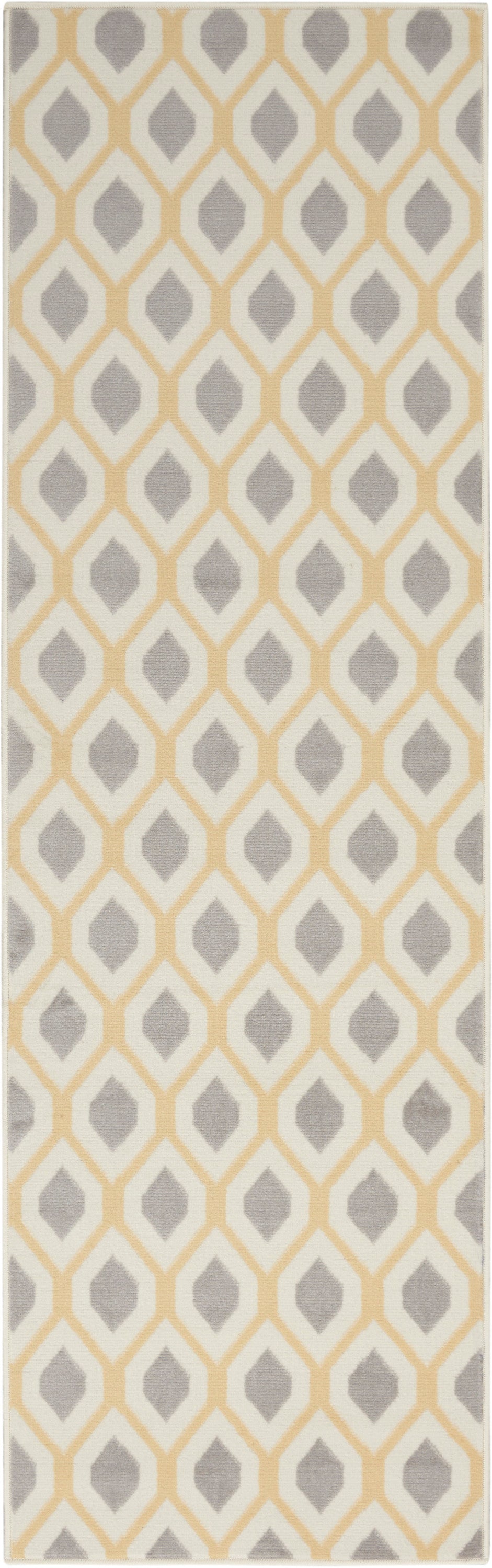 Nourison Home Grafix GRF22 White Contemporary Power-loomed Rug