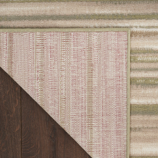 Nourison Home Jubilant Green Ivory Contemporary