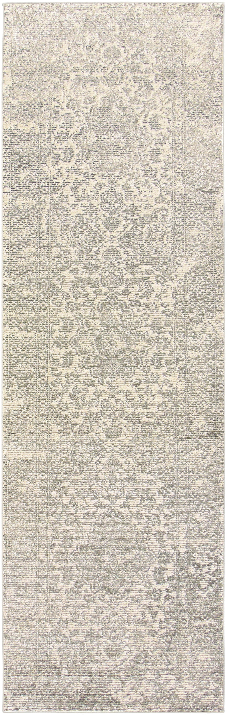 Nourison Home Azalea AZA01 Ivory Grey Traditional Hand Tufted Rug