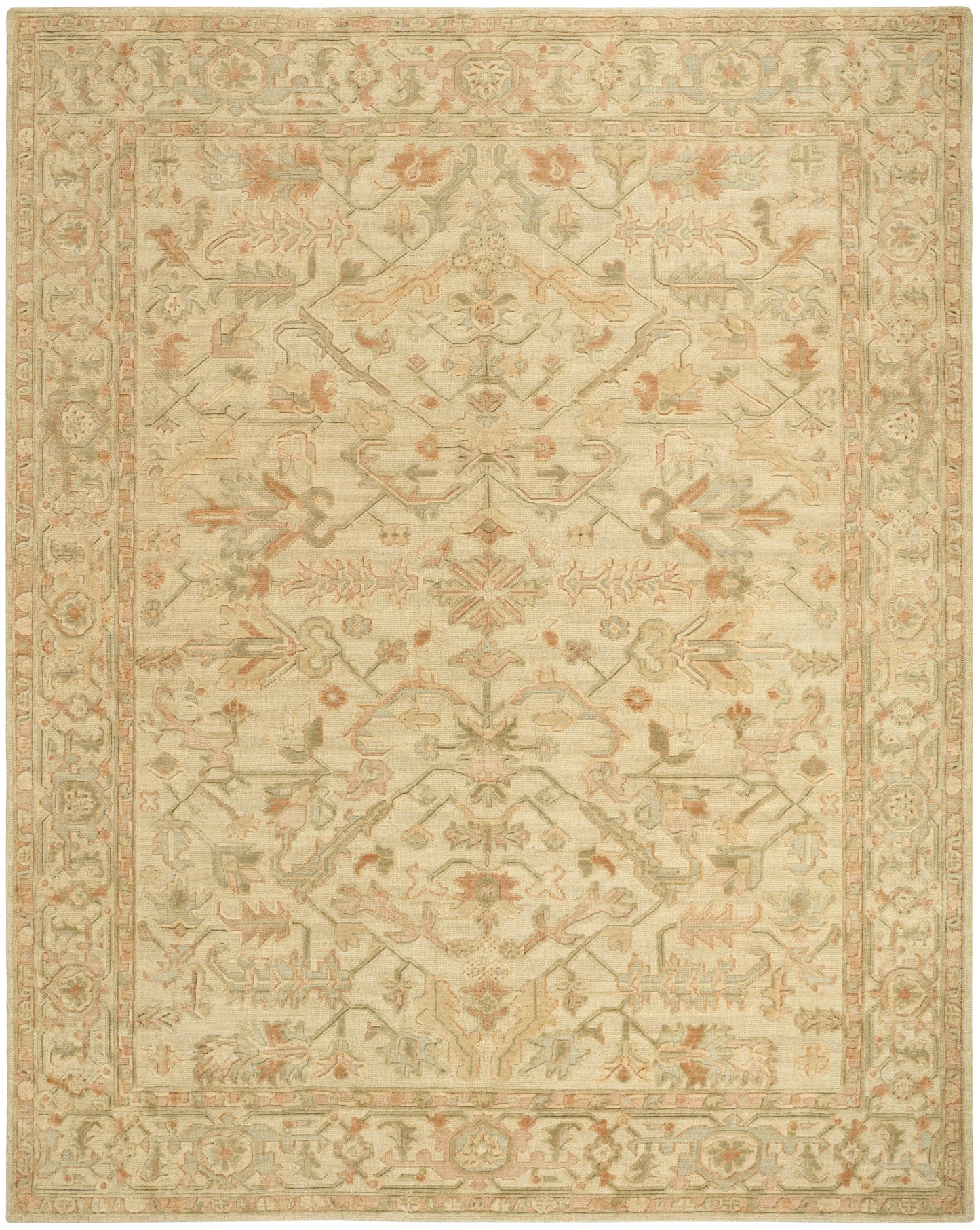 Nourison Home Ravello RVL03 Beige Multicolor Traditional Hand Loomed Rug