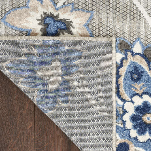 Nourison Home Aloha Blue Grey Contemporary