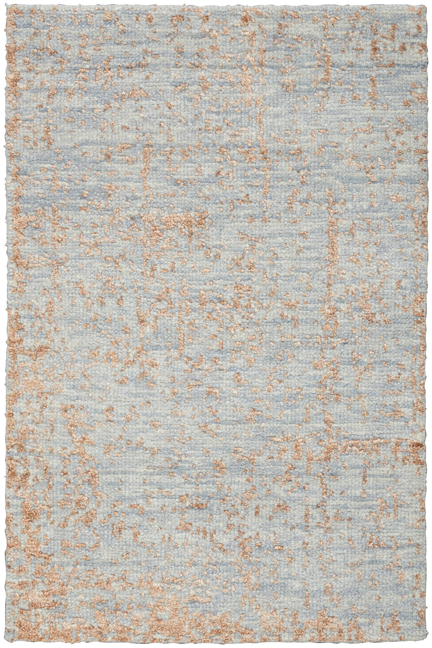 Nourison Home Luna LUN01 Blue Mocha Contemporary Hand Knotted Rug