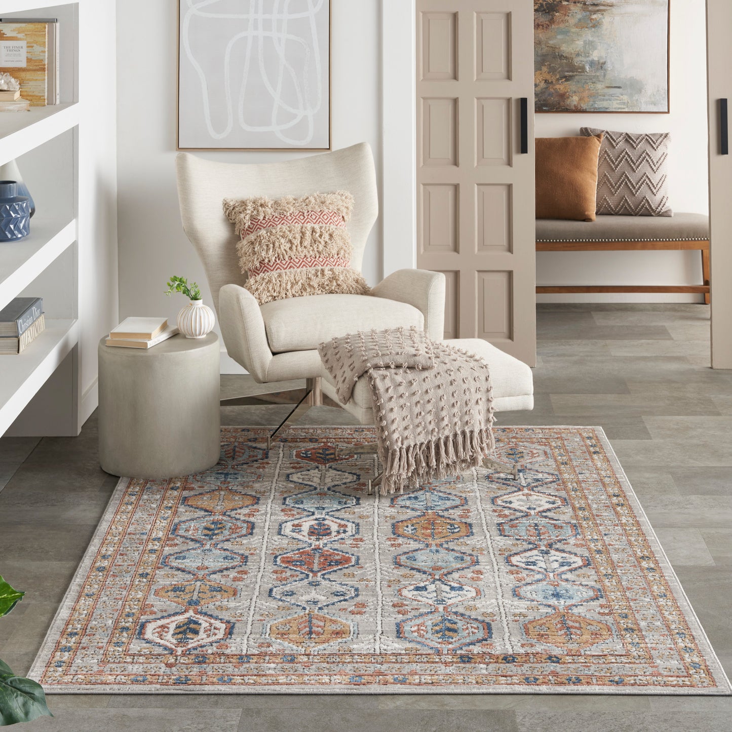 Nourison Home Quarry Grey Multicolor Contemporary