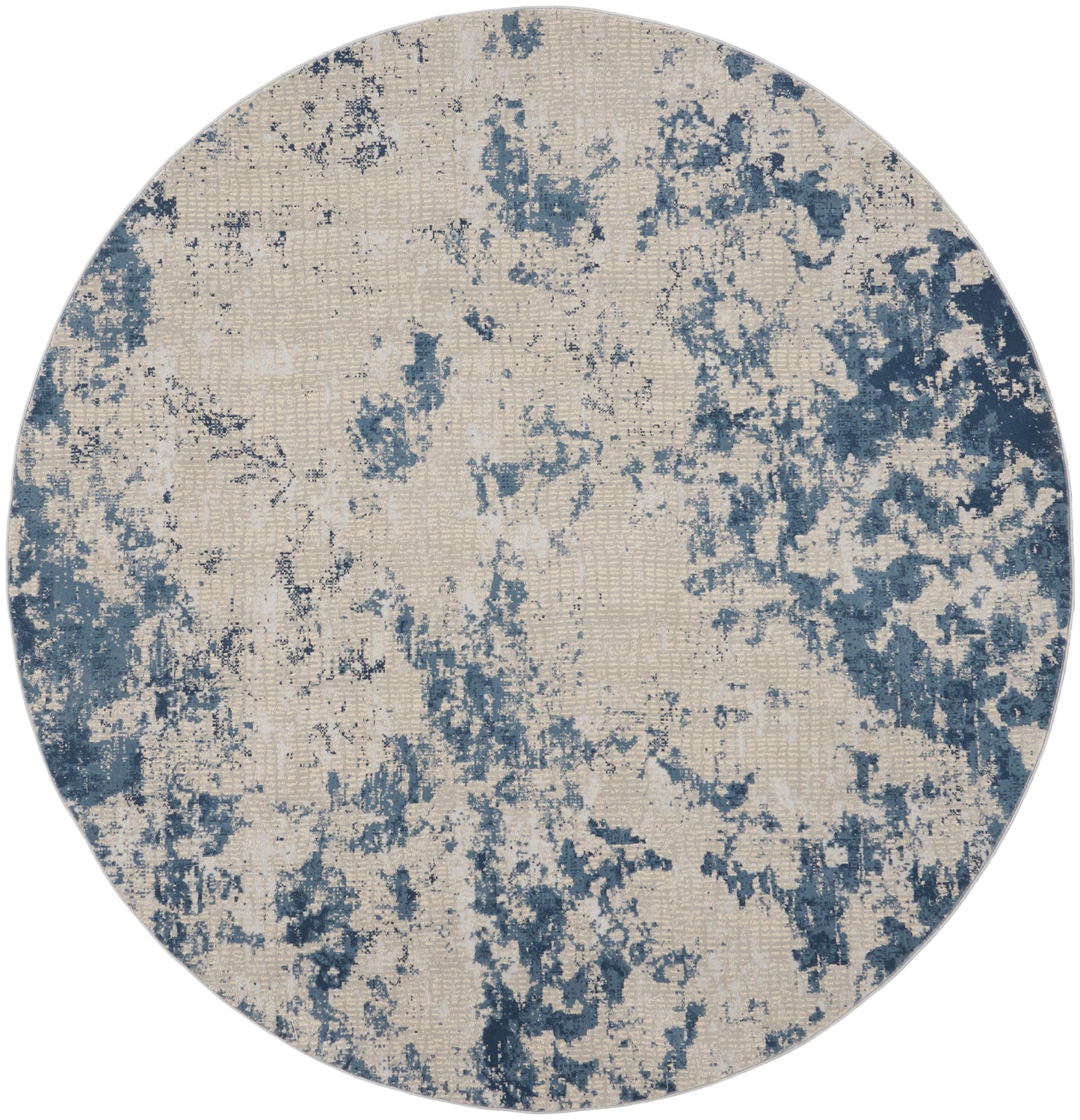 Nourison Home Rustic Textures RUS16 Grey Blue Contemporary Power-loomed Rugs