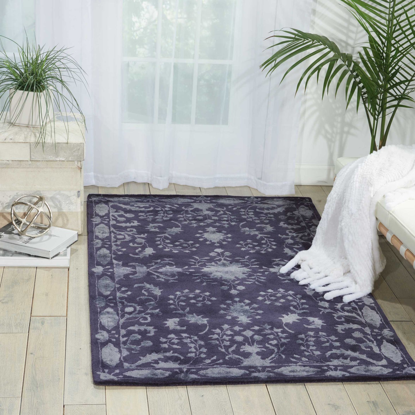 Nourison Home Symphony Indigo Transitional