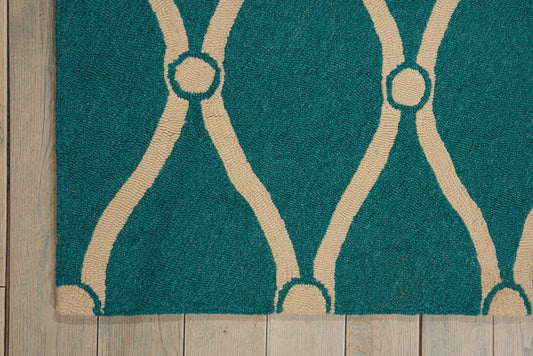Nourison Home Portico Aqua Contemporary