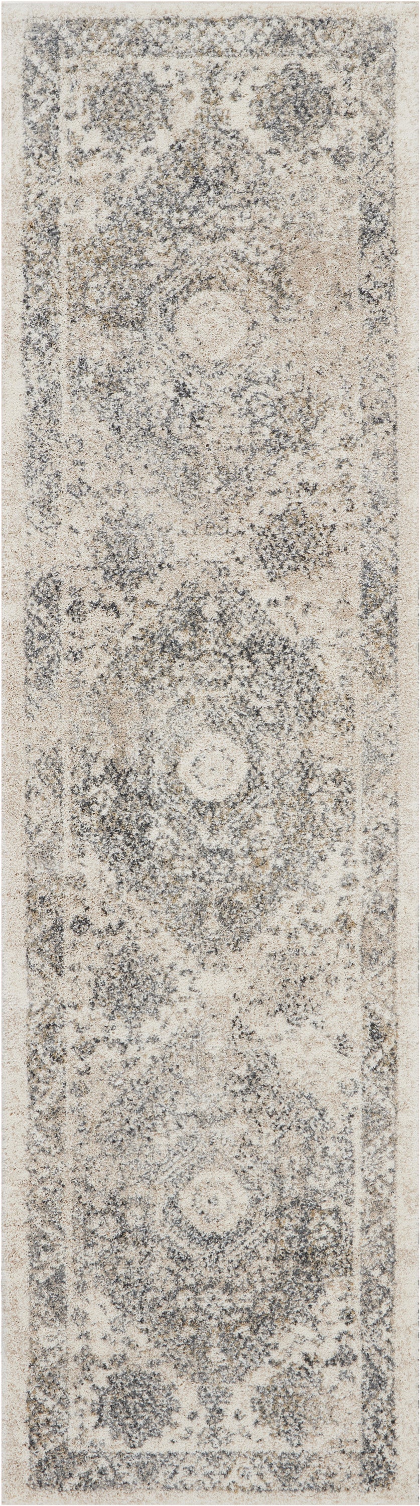 Nourison Home Fusion FSS11 Cream Grey Transitional Power-loomed Rug