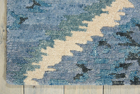 Nourison Home Tahoe Modern Denim Blue Contemporary