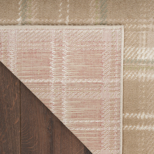 Nourison Home Grafix Taupe Contemporary
