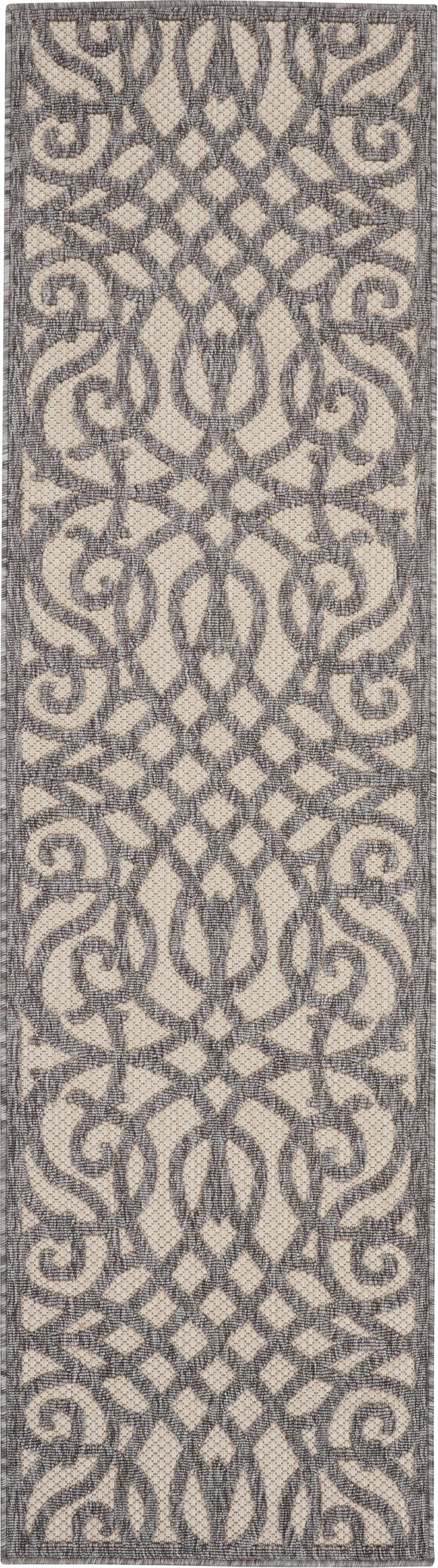 Nourison Home Cozumel CZM04 Cream Grey Contemporary Power-loomed Rug