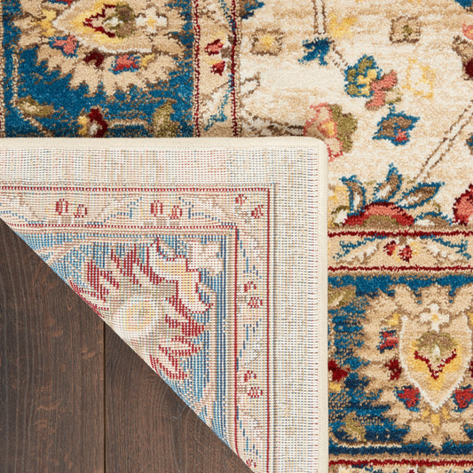 Nourison Home Karisma Ivory Blue Traditional